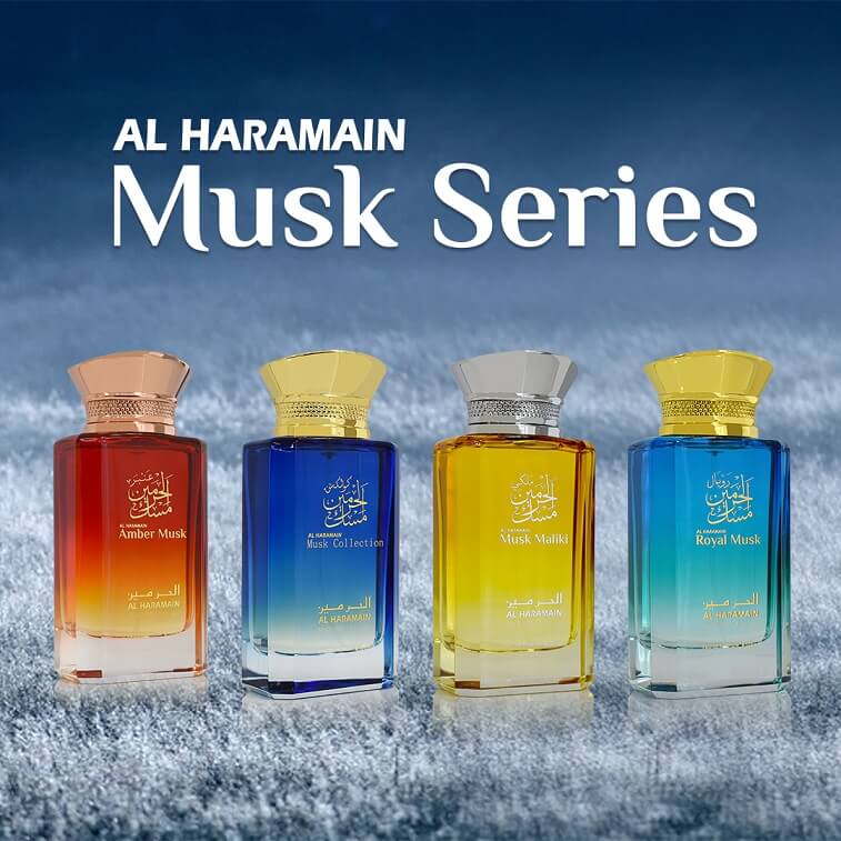 Haramain Musk Series Perfume With Gift Set 4pcs- 100ml